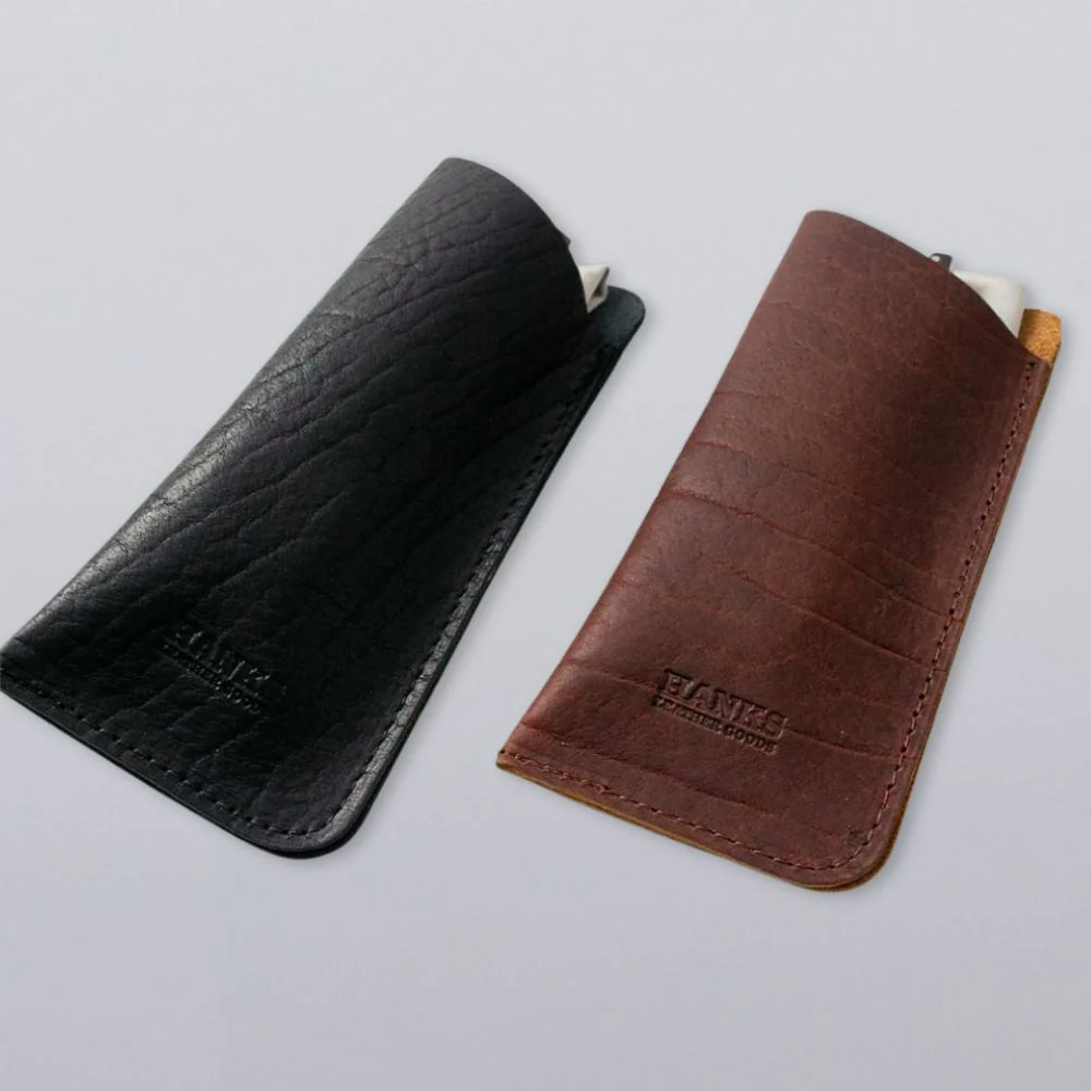 Bison Leather Eyeglass Case - Image 5