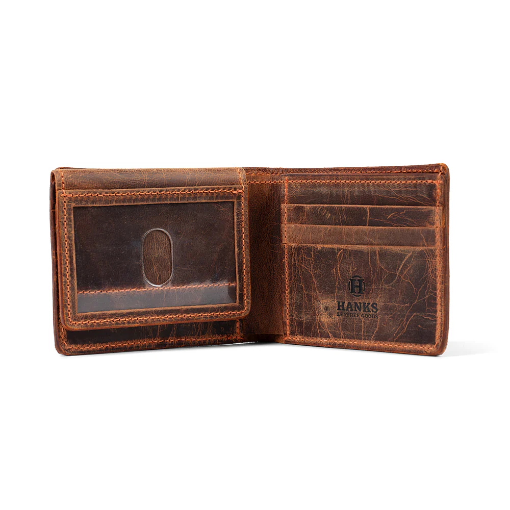 Powell Bison Bifold with ID Window Fold Over - Image 7