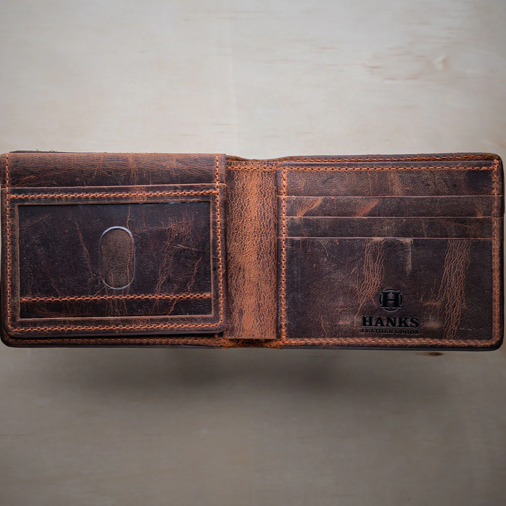 Powell Bison Bifold with ID Window Fold Over - Image 9