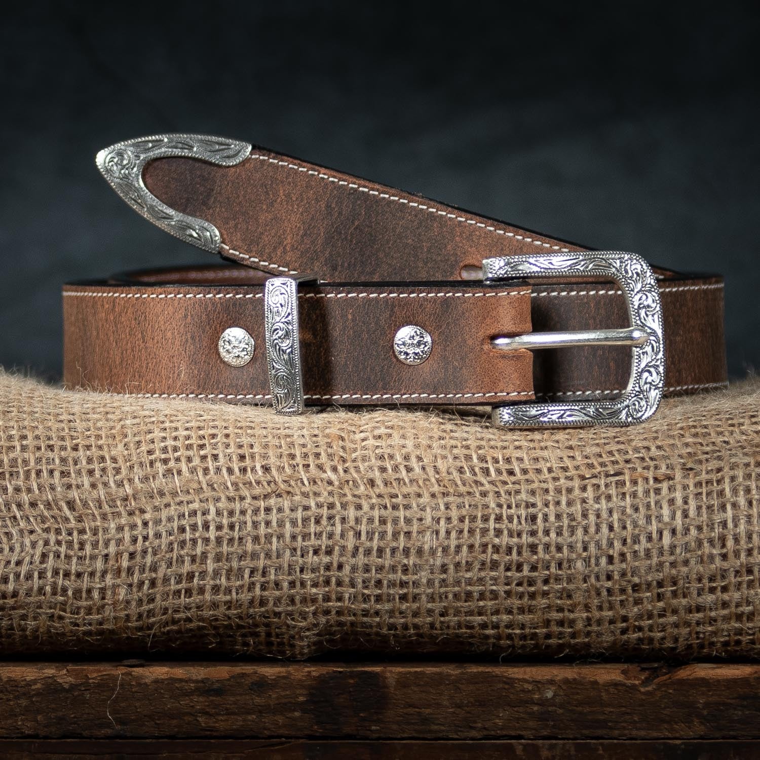 Hanks The Willow Bison – 1.25" Bison Leather Belt - Image 5
