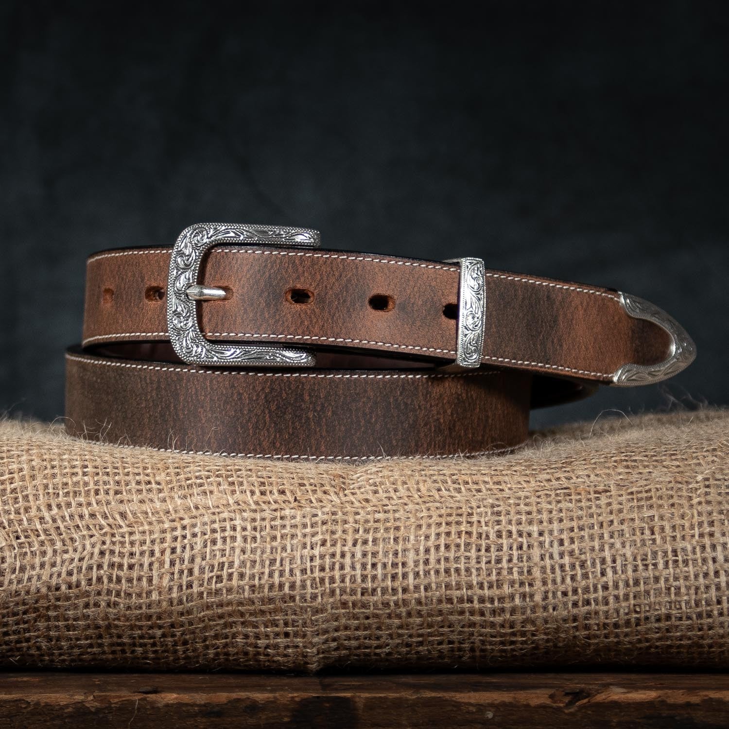 Hanks The Willow Bison – 1.25" Bison Leather Belt - Image 6