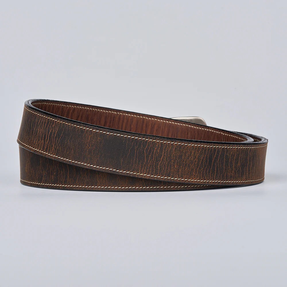 Hanks The Willow Bison – 1.25" Bison Leather Belt - Image 9